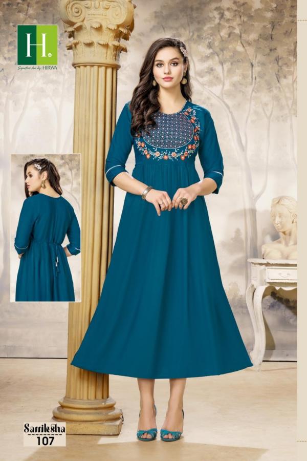 Hirwa Samiksha Rayon Slub Exclusive Designer Kurti Collection 



